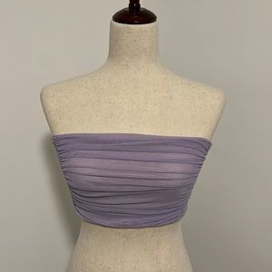 Free People intimates lilac mesh tube top